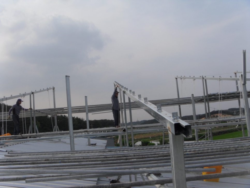 감곡태양광발전소 100kW 시공 사진 4
